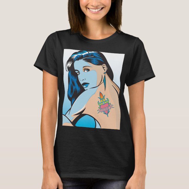 KÄRLEK Tattot-shirt T Shirt (Framsida)