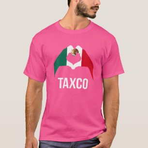Kärlek Taxco Mexico Vacation Mexico Flagga 2 T Shirt