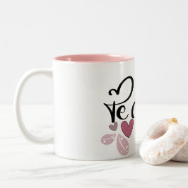 Kärlek te amo Alla hjärtans dag vibes Två-Tonad Mugg