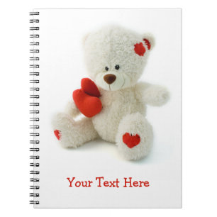 Kärlek Teddy Valentine anpassningsbar notebook Anteckningsbok