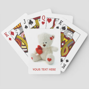 Kärlek Teddy Valentine anpassningsbar spelar kort Casinokort