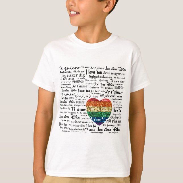 Kärlek Tee Shirt (Framsida)