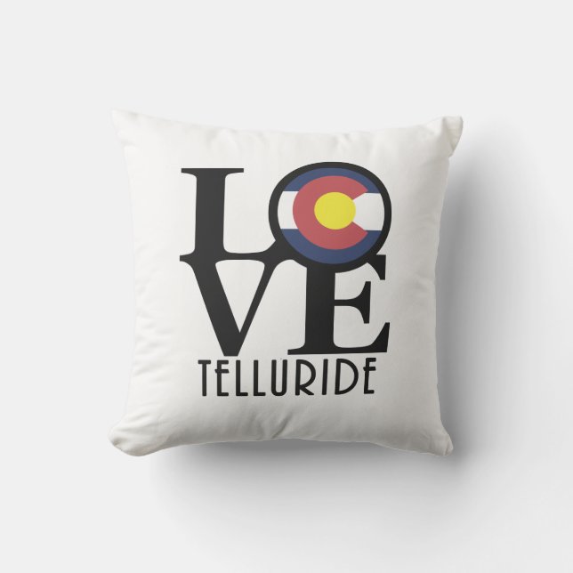 KÄRLEK Telluride Colorado Kudde (Framsida)