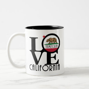 KÄRLEK Temecula California 11oz Två-Tonad Mugg