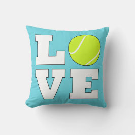 KÄRLEK Tennis Anpassningsbar Färg Decorative Dekor Kudde