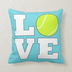 KÄRLEK Tennis Anpassningsbar Färg Decorative Dekor Kudde