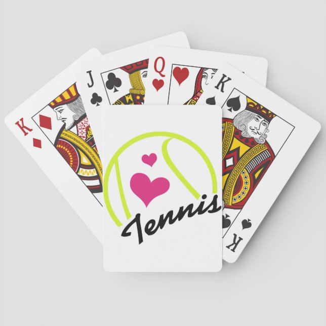 Kärlek Tennis Casinokort (Baksidan)