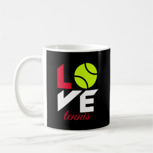 Kärlek tennis kaffemugg