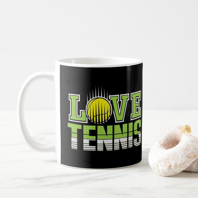 Kärlek Tennis Kaffemugg (Med munk)