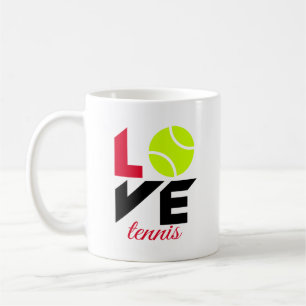 Kärlek tennis kaffemugg