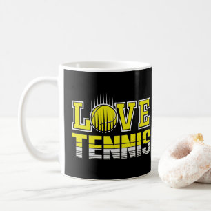 Kärlek Tennis Kaffemugg