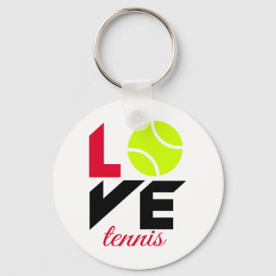 Kärlek tennis nyckelring