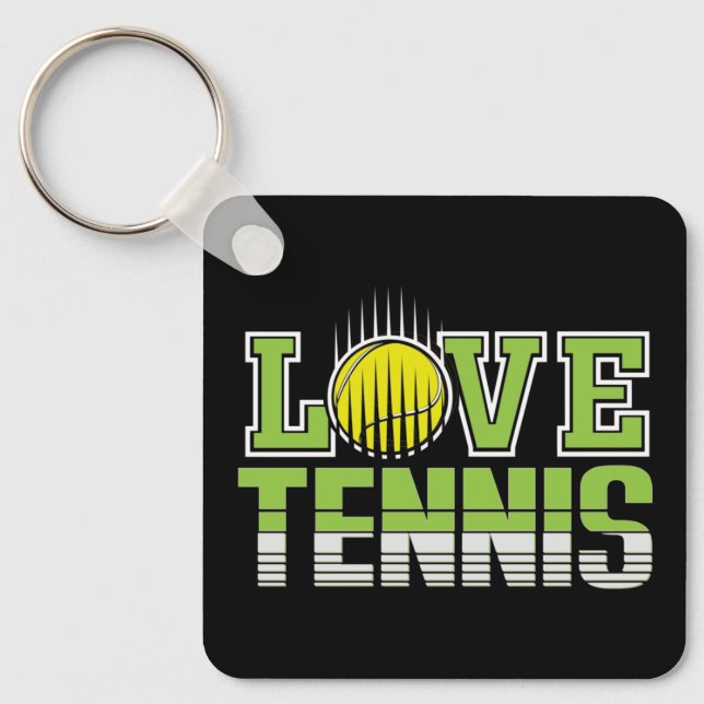 Kärlek Tennis Nyckelring (Framsida)