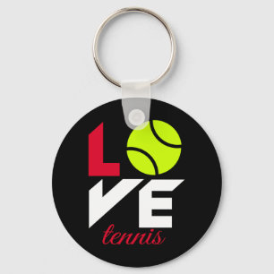 Kärlek tennis nyckelring