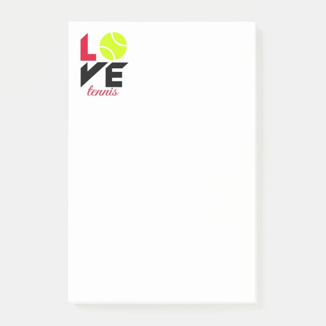 Kärlek tennis post-it block (Framsida)
