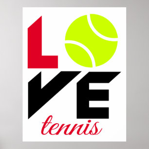 Kärlek tennis poster