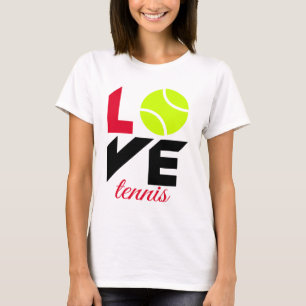 Kärlek tennis t shirt