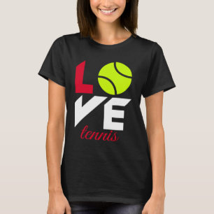 Kärlek tennis t shirt