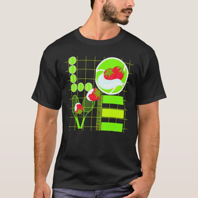 Kärlek tennis tennis Boll, jag ringde in sick för  T Shirt (Framsida)