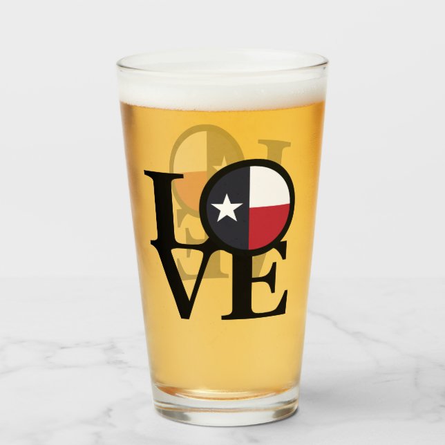 KÄRLEK Texas Glaskopp (Framsida fylld)