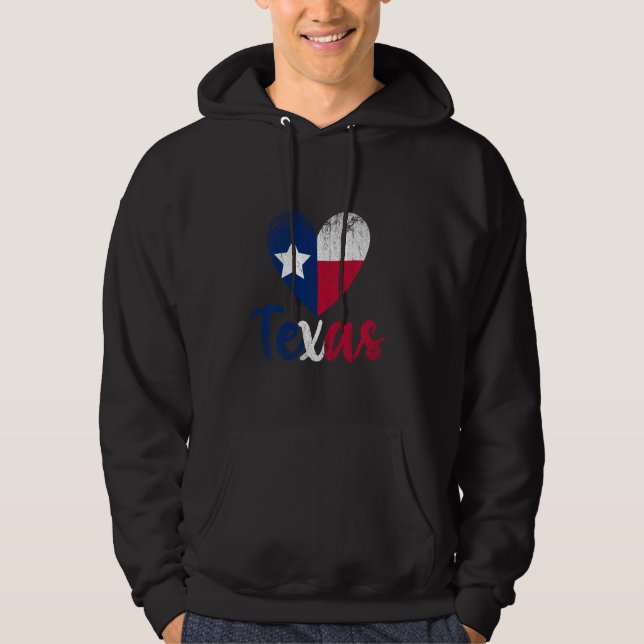 Kärlek Texas Hoodie (Framsida)