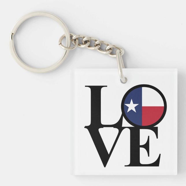 KÄRLEK Texas Lone Star Nyckelring Small (Framsidan)