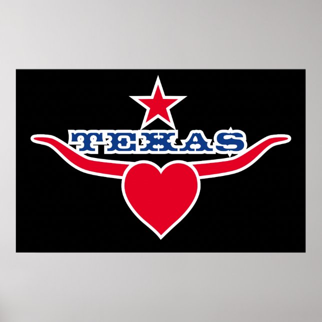 Kärlek Texas Poster (Framsidan)