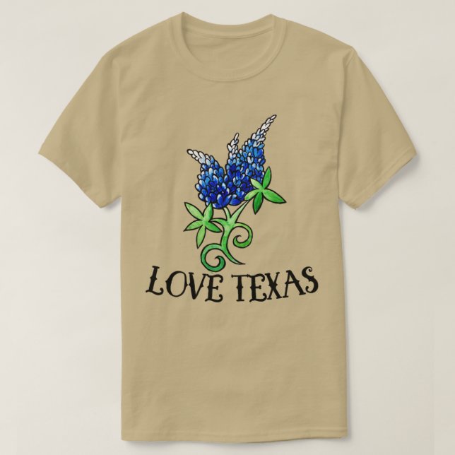 Kärlek Texas T Shirt (Design framsida)