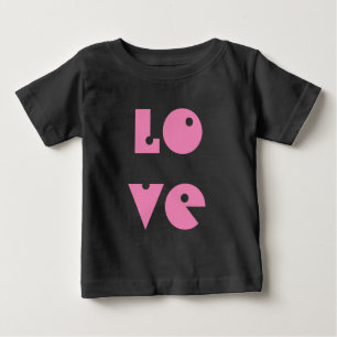 Kärlek Text Funny Sweet Rosa Tutu Typography Tee Shirt