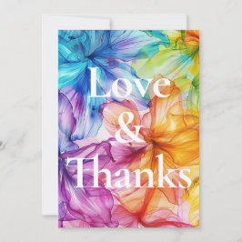 ❤️ KÄRLEK & THANKS Etheral Bloom Tack Kort