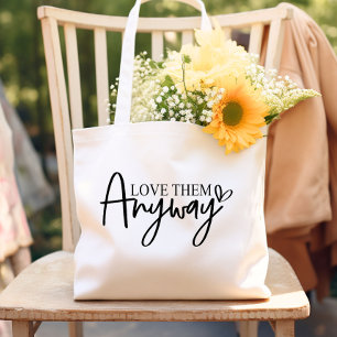 Kärlek Them ändå Faith   Typ   Hope Bible Verse Tygkasse