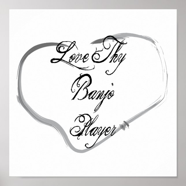 Kärlek Thy Banjo Player Poster (Framsidan)