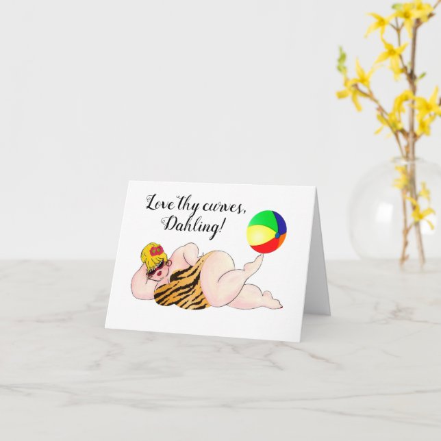 "Kärlek Thy Kurvor" Kort (Gul blomma)