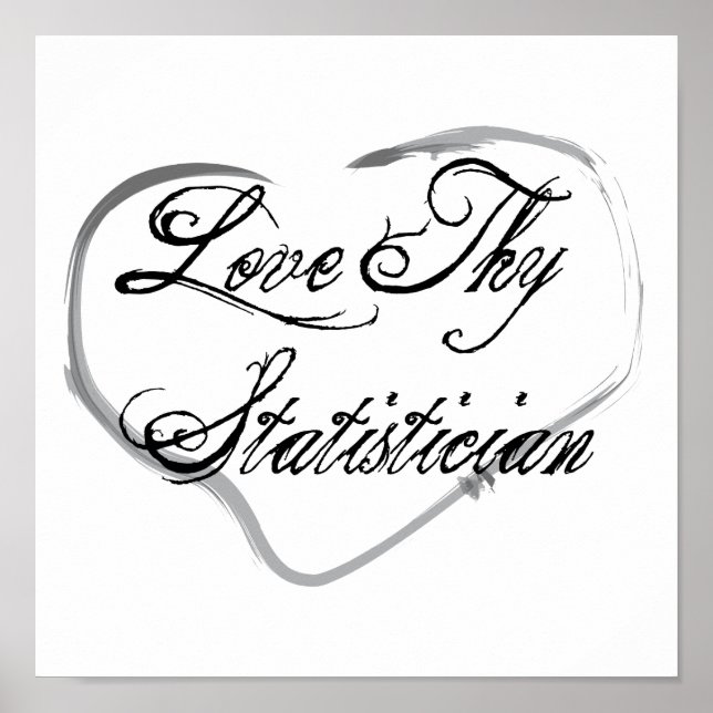 Kärlek Thy Statistiker Poster (Framsidan)