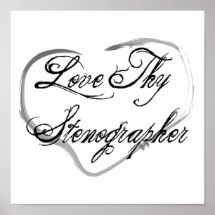 Kärlek Thy Stenographer Poster