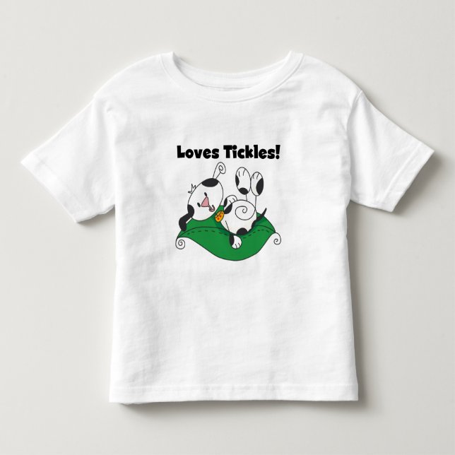 Kärlek Tickles T-shirts och presenter (Framsida)