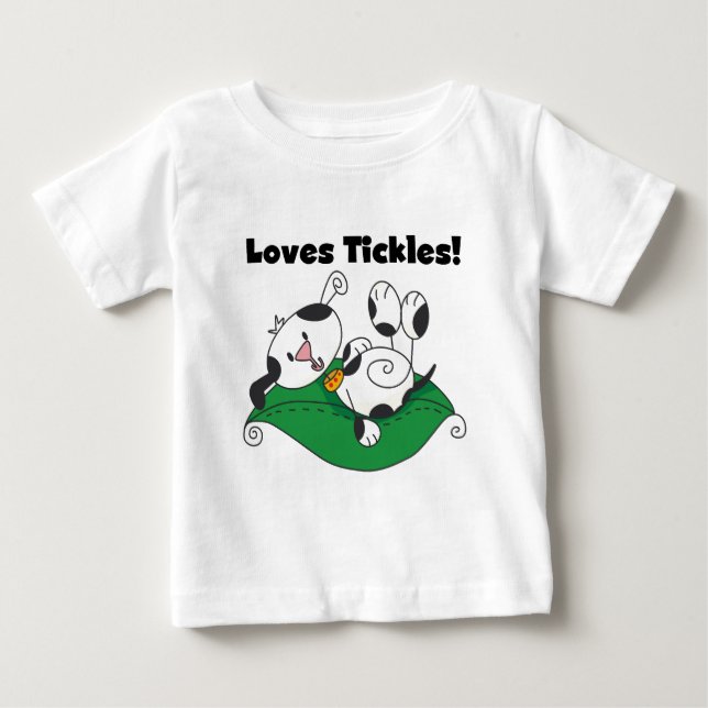 Kärlek Tickles T-shirts och presenter (Framsida)