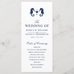Kärlek Tide Seahorse Theter Monogram Program