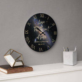 Kärlek-tiden Nebula Guld Bröllop-årsdagen av Keeps Stor Klocka