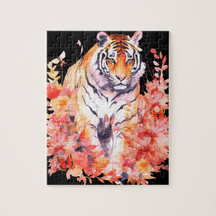 Kärlek Tiger Titta inte längre Pussel