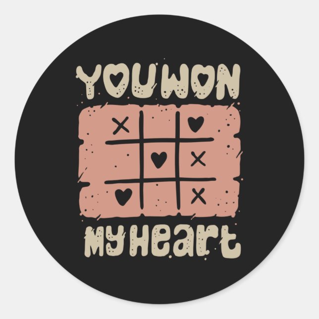 KÄRLEK TIK TOK RUNT KLISTERMÄRKE (Framsida)