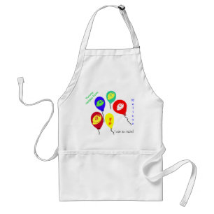 Kärlek till Bake Candy Bits Balloons Apron CUSTOMI Förkläde