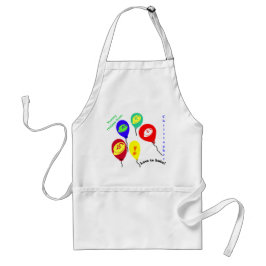 Kärlek till Bake Candy Bits Balloons Apron NAMN Förkläde