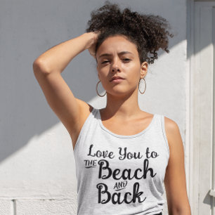Kärlek till Beach & Back-gåvan Linne Med Racerback