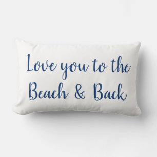 Kärlek till Beach och Back Dekorativ kudde