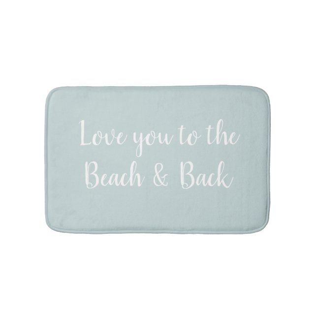 Kärlek till Beach och Back Sea Salt Badrumsmatta (Framsidan)