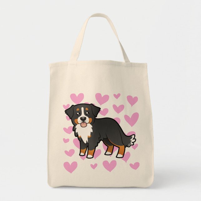 Kärlek till Berner Sennenhund Tygkasse (Framsidan)