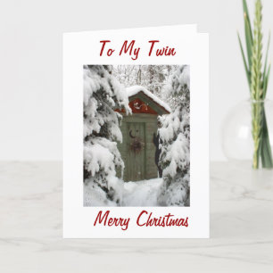 KÄRLEK TILL "CHRISTMAS" MED MIN ***TWIN*** HELGKORT