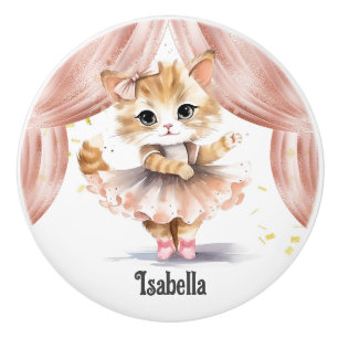 Kärlek till Dance Ballet Shoes Namn-låda Knopp