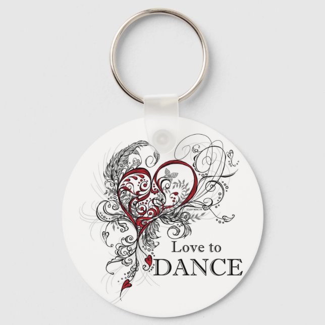 Kärlek till Dance Nyckelring (Framsida)